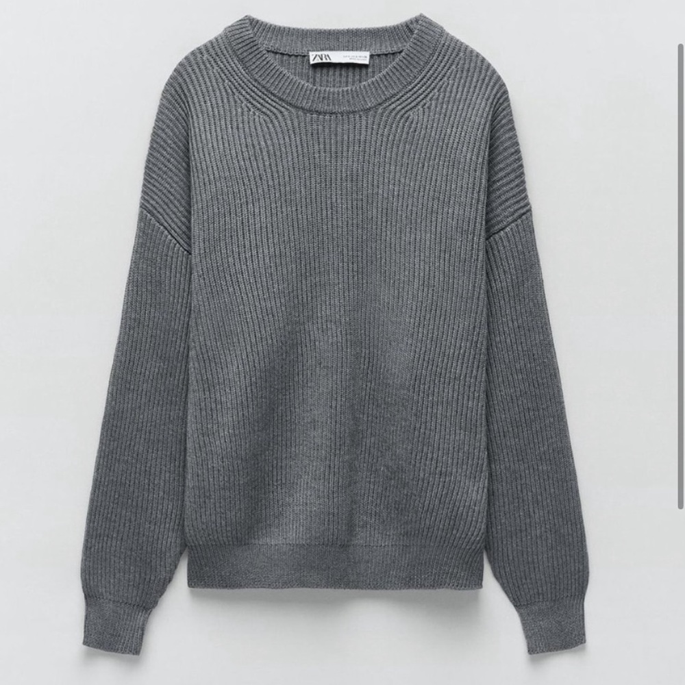 Zara knit grey sweater